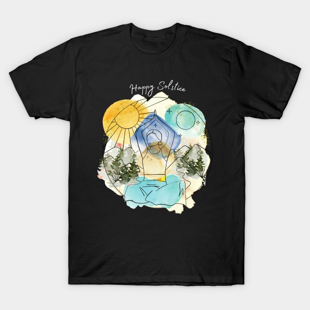 Happy Solstice T-Shirt by AtHomeNinjaKeisha